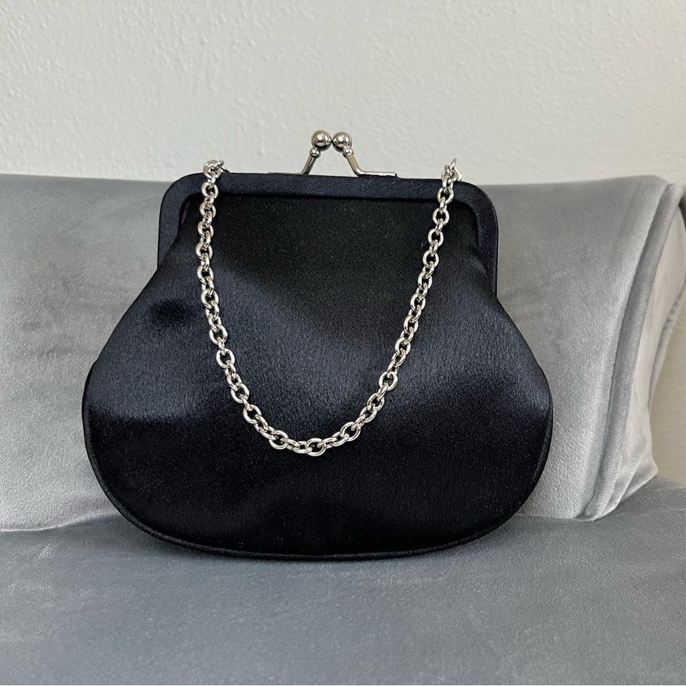 Small Black Satin bag